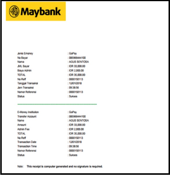 How To Print Receipt Maybank2U - ranspoo