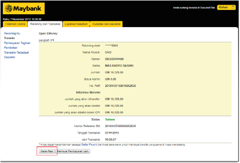 How To Top Up Ovo In Maybank Ussd Sms Banking