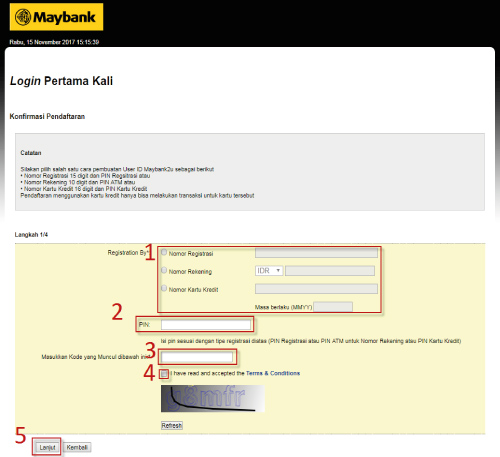 Registrasi Maybank2u