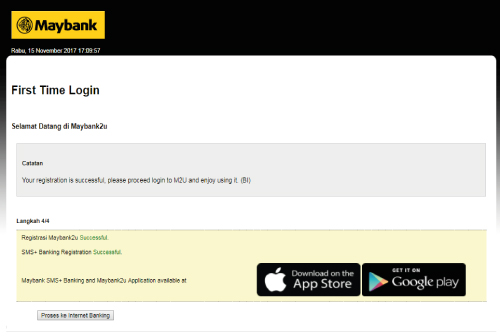 Registrasi Maybank2u