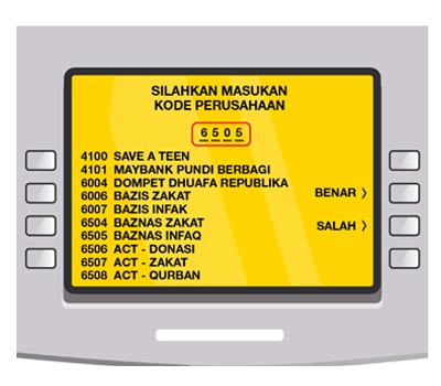 Step 2 Zakat maybank ATM