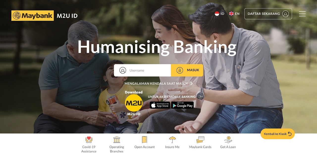Change Password New M2U ID Web