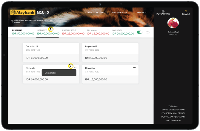 Fitur M2U ID Web