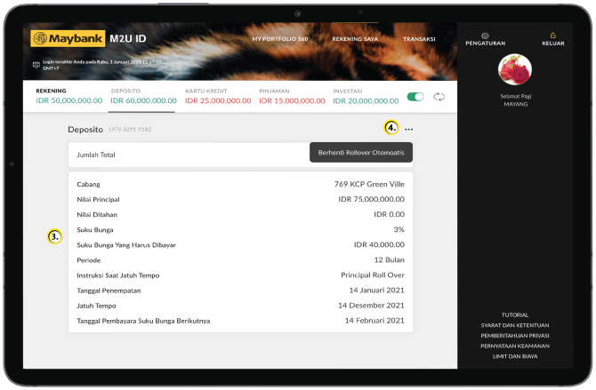 Fitur M2U ID Web