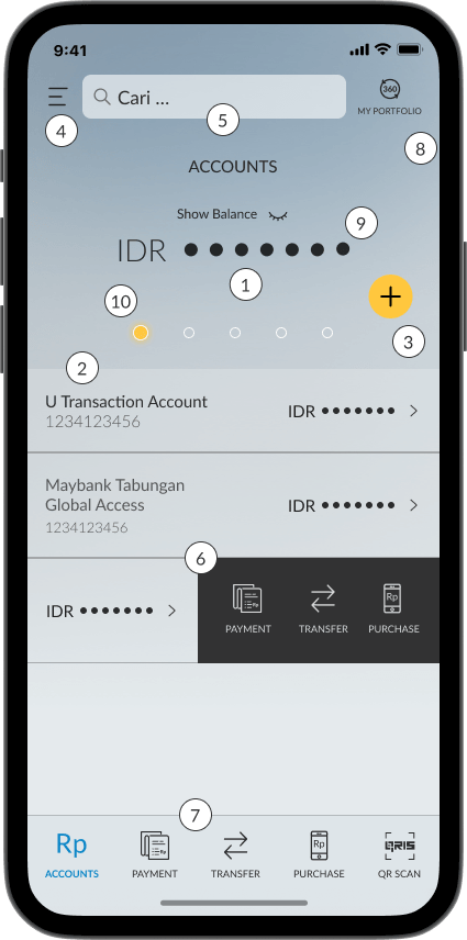 Screen Tabungan 1