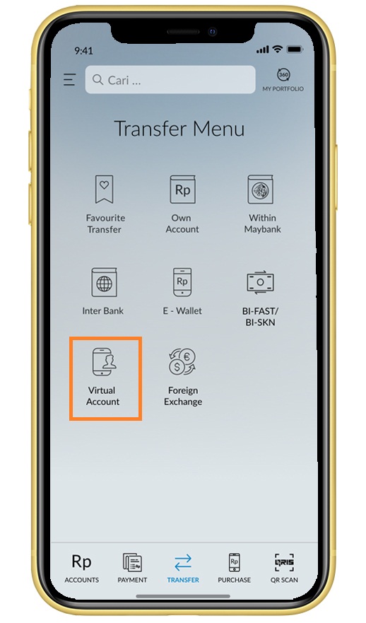 How to make a Virtual Account Transfer via M2U ID App