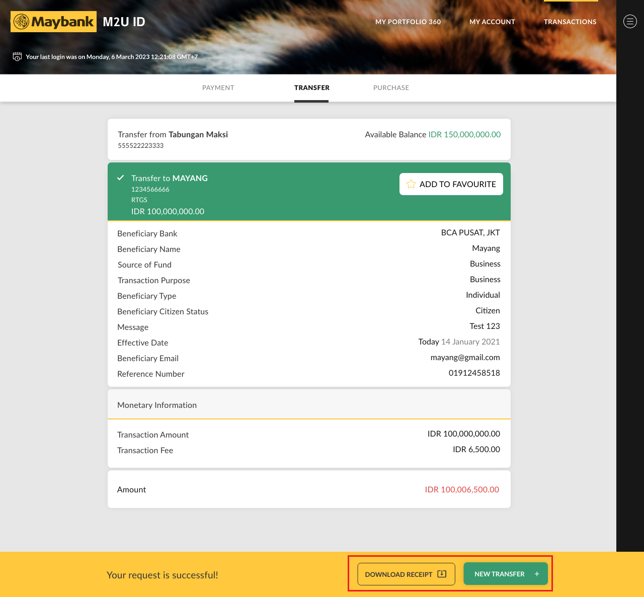 Panduan RTGS M2U ID Web