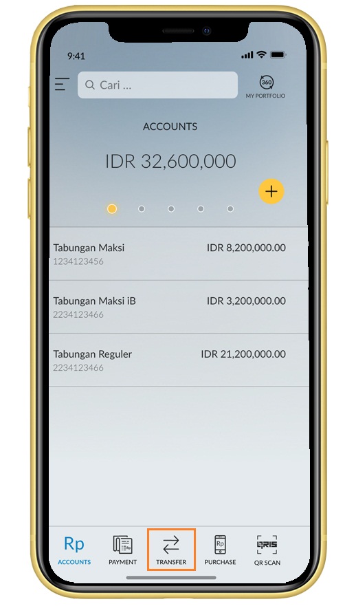 Panduan transfer virtual account via M2U ID Web