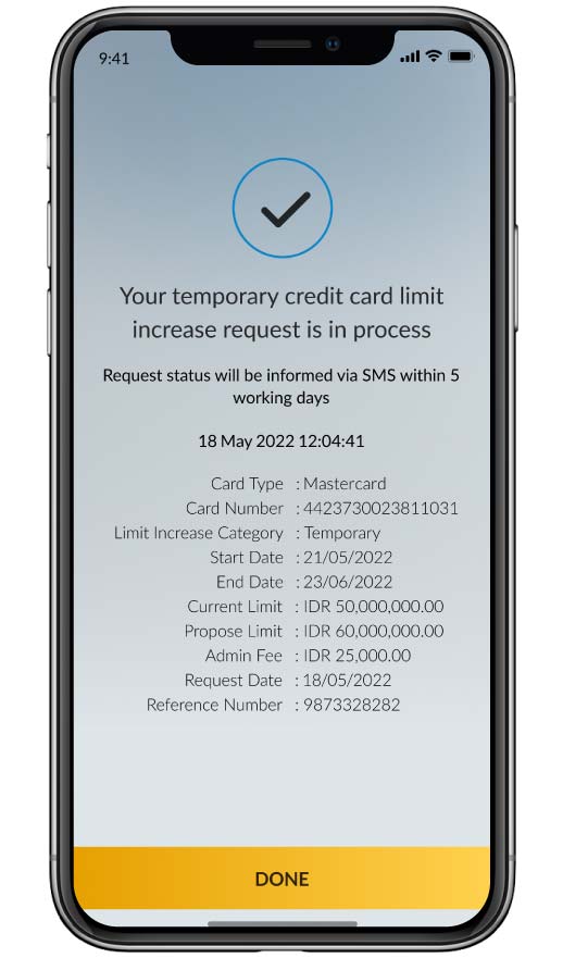 Panduan kenaikan limit