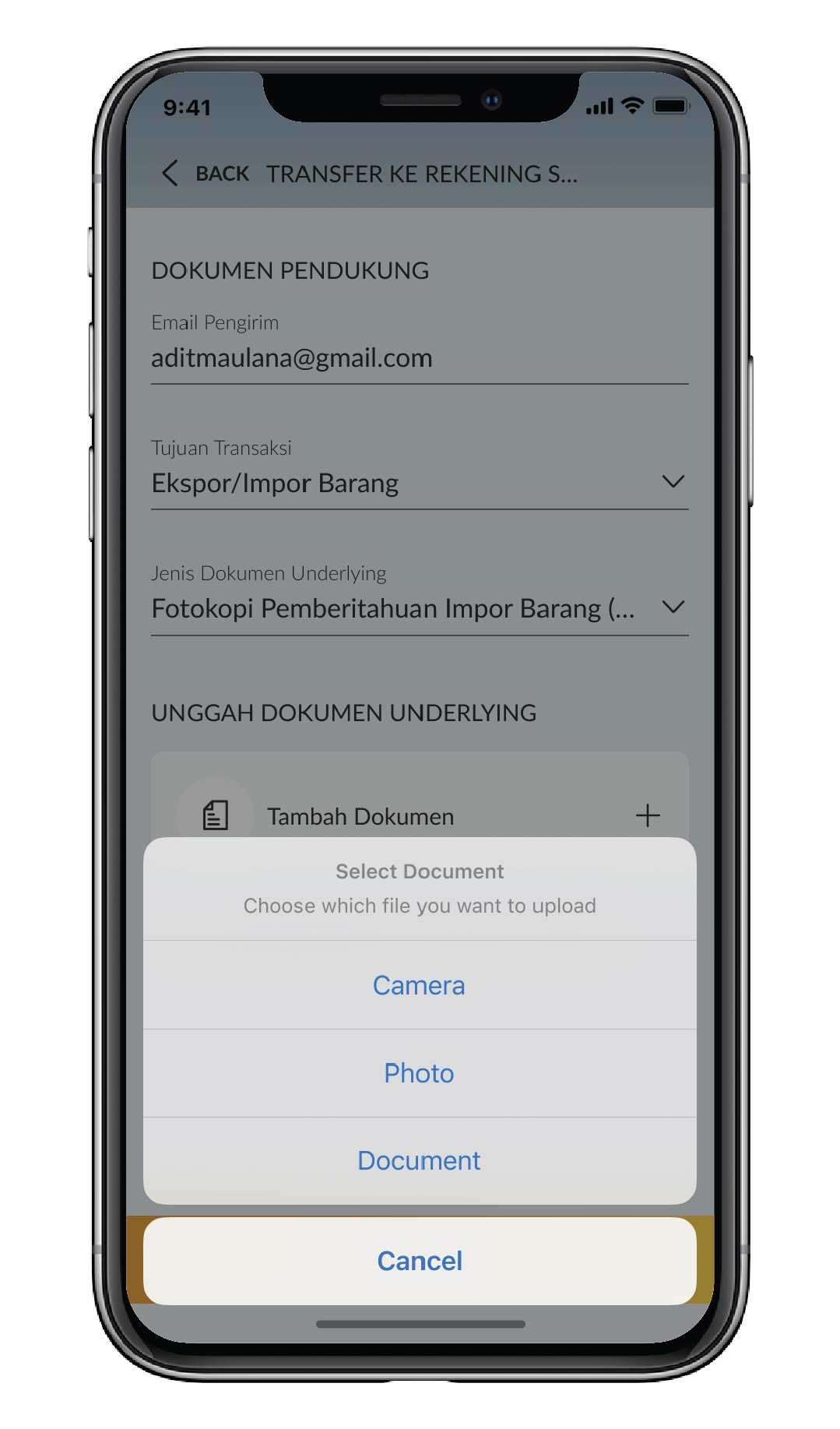 Panduan Transfer Valas