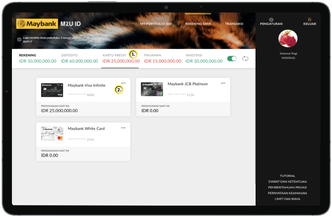 Fitur M2U ID Web